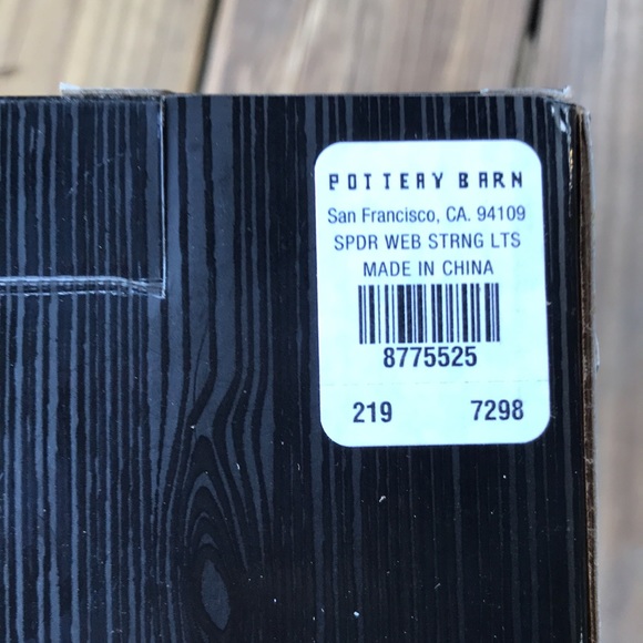 Pottery Barn Spooky and Illuminating Light Up Metal Spider Web String Lights🕸🕷 - Picture 10 of 16